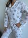 Домашняя женская пижама COSY Снежинки (рубашка+штаны) S 3839489 фото 8