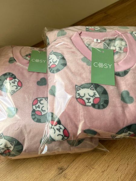 Домашня тепла жіноча піжама COSY Мяу-Лав з велсофта 2XL 3844743s5 фото