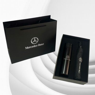 Подарочный набор Mercedes-Benz термос и зонт в подарочной коробке 1732 фото
