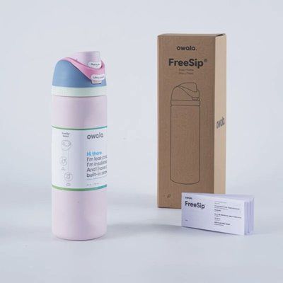 Бутылочка термос Owala FreeSip Iced Breeze 945 мл из нержавеющей стали, спортивная с трубочкой 1626 фото