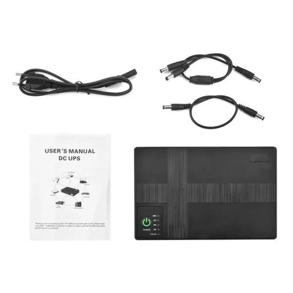 Міні ДБЖ (DC UPS) для роутера/ONU DC1018P 10400 мА&middot;год, 5/9/12V, PoE 15/24V, 18W (чорний) M16838 фото