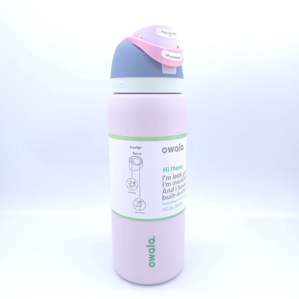 Бутылочка термос Owala FreeSip Iced Breeze 945 мл из нержавеющей стали, спортивная с трубочкой 1626 фото