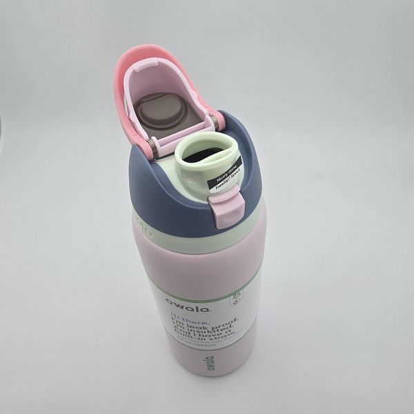 Бутылочка термос Owala FreeSip Iced Breeze 945 мл из нержавеющей стали, спортивная с трубочкой 1626 фото
