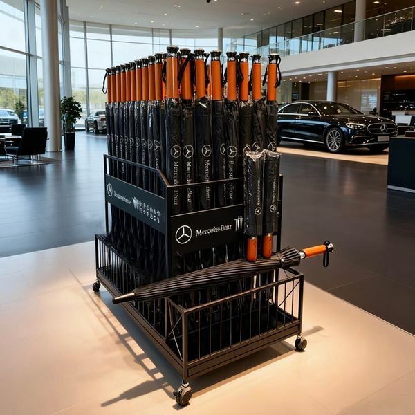 Зонт Mercedes-Benz Автоматический Деревянная ручка 24 спиц  1740 фото