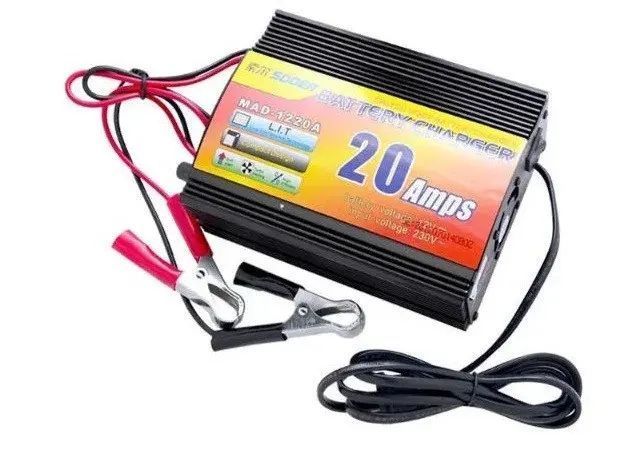 Зарядное устройство для аккумулятора UKC Battery Charger 20A MA 1220A black sp54545 фото