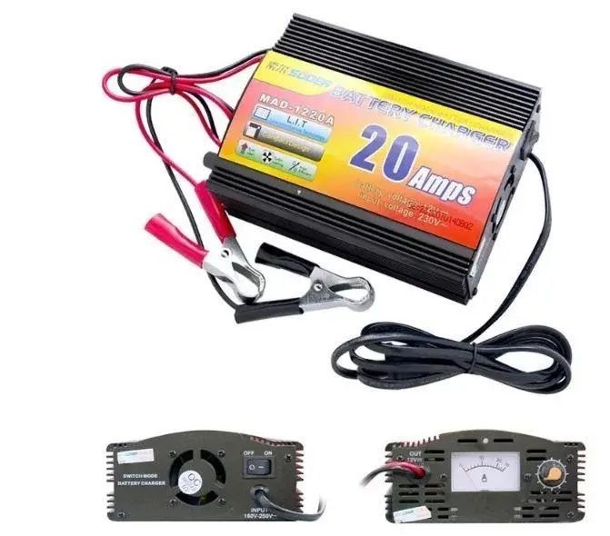Зарядное устройство для аккумулятора UKC Battery Charger 20A MA 1220A black sp54545 фото
