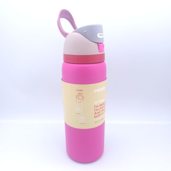 Пляшка термос Owala FreeSip Pink Punch 945 мл з нержавіючої сталі, спортивна з трубочкою 1625 фото