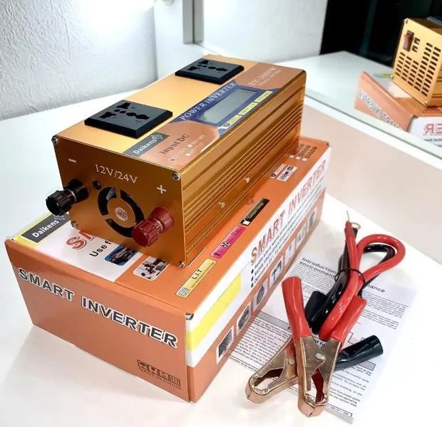 Преобразователь напряжения с 12V/24V 220V 3500W LCD SMART (EY3500W) M15398 фото