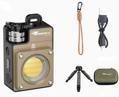 Тактический фонарик Yinnuo Mini3-PRO Sand 3500 LM 3000 mAh с треногой &mdash; портативный кемпинговый фонарь 1635 фото