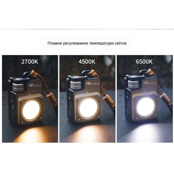Тактичний ліхтар Yinnuo Mini3-PRO Sand 3500 LM 3000 mAh з триногою &mdash; портативний кемпінговий ліхтар 1635 фото