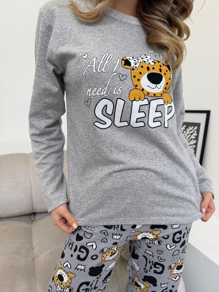 Жіноча піжама тепла COSY з начісом "Baby Leo" S 4011862 фото