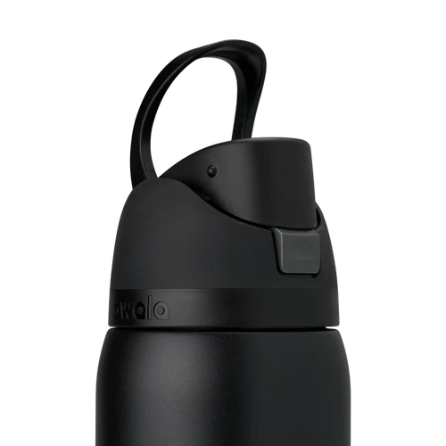 Пляшка термос Owala FreeSip Black 710 мл з нержавіючої сталі, спортивна з трубочкою 1797 фото