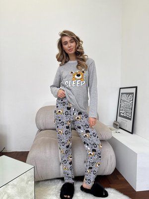 Жіноча піжама тепла COSY з начісом "Baby Leo" M 4011862s2 фото