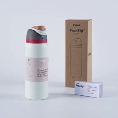 Пляшка термос Owala FreeSip Creamsicle 710 мл з нержавіючої сталі, спортивна з трубочкою 1803 фото