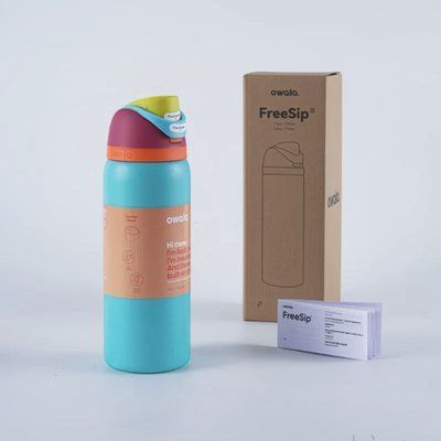 Бутылочка термос Owala FreeSip Tropical Color 945 мл из нержавеющей стали, спортивная с трубочкой 1618 фото