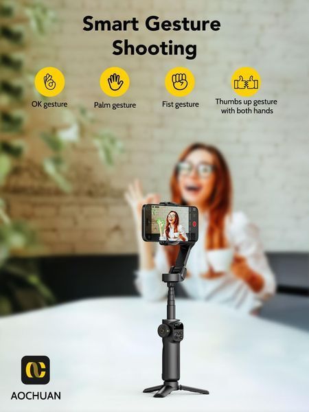 Стабилизатор 3-х осевой стедикам для смартфона AOCHUAN Smart X2 черный 1010100140 фото