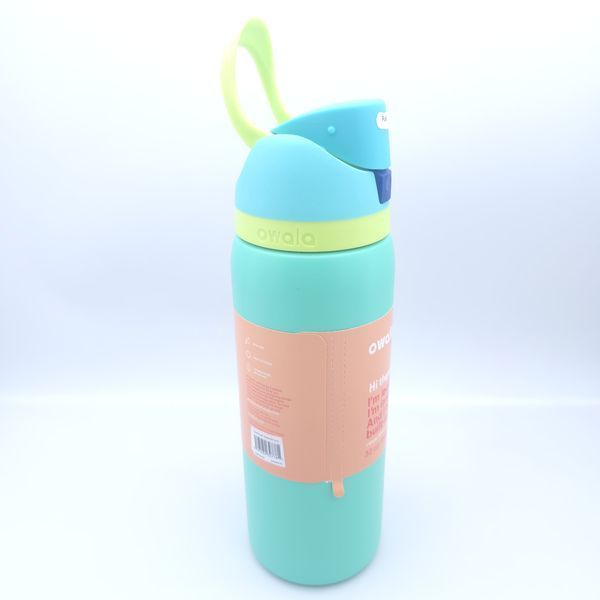 Пляшка термос Owala FreeSip Neon Glow 710 мл з нержавіючої сталі, спортивна з трубочкою 1798 фото