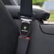 Заглушка переходник ремня безопасности с логотипом Skoda, благородный черный (модель 1120) 1120 фото 3