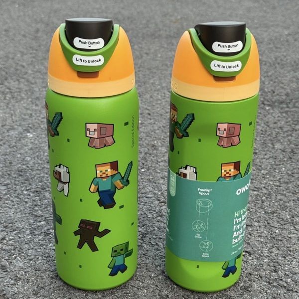 Термобутылка Owala FreeSip Minecraft Green 945 мл (Special Edition) 1767 фото