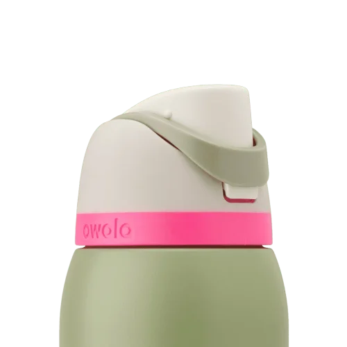 Термопляшка Owala FreeSip Sage Pink 710 мл з нержавіючої сталі, спортивна з трубочкою 1796 фото