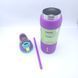 Пляшка термос Owala FreeSip Violet Mint 710 мл з нержавіючої сталі, спортивна з трубочкою 1795 фото 6