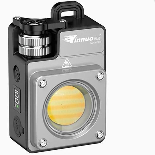 Тактический фонарик Yinnuo Mini3-PRO Silver 3500 LM 3000 mAh с треногой &mdash; металлический кемпинговый фонарь 1636 фото