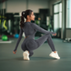Спортивный комплект для фитнеса рашгард и леггинсы с push-up эффектом First, Темно-серый, S 3005 фото 10