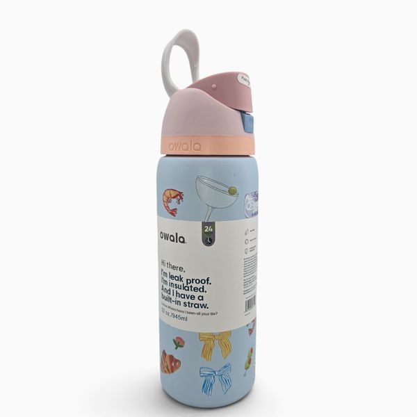 Термобутылка Owala FreeSip French Picnic Blue 945 мл (Special Edition) 1775 фото
