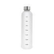 Бутылочка для воды Refill 1000 мл из тритана белая с серебряной крышкой