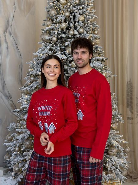 Новорічна тепла жіноча піжама COSY з начосом "Winter Holiday" S 3957578 фото