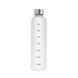 Пляшка для води Refill 1000 мл з тритану біла з срібною кришкою 50481 фото