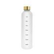 Пляшка для води Refill 1000 мл з тритану біла з золотистою кришкою