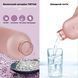 Бутылка для воды Refill на 1000 мл розовая из тритана с серебристой крышкой 50491 фото 4