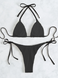 Купальник жіночий чорний однотонний Rinabe Bikini Set S 39 фото 4