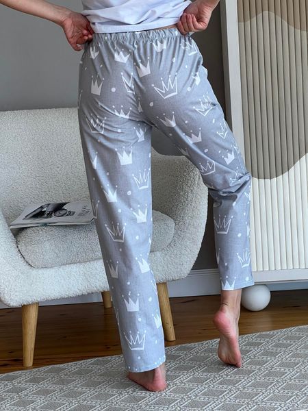 Піжамні штани з бязі COSY Корони S 704396 фото