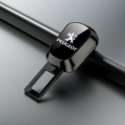 Заглушка-удлинитель ремня безопасности Peugeot черная 1186 фото
