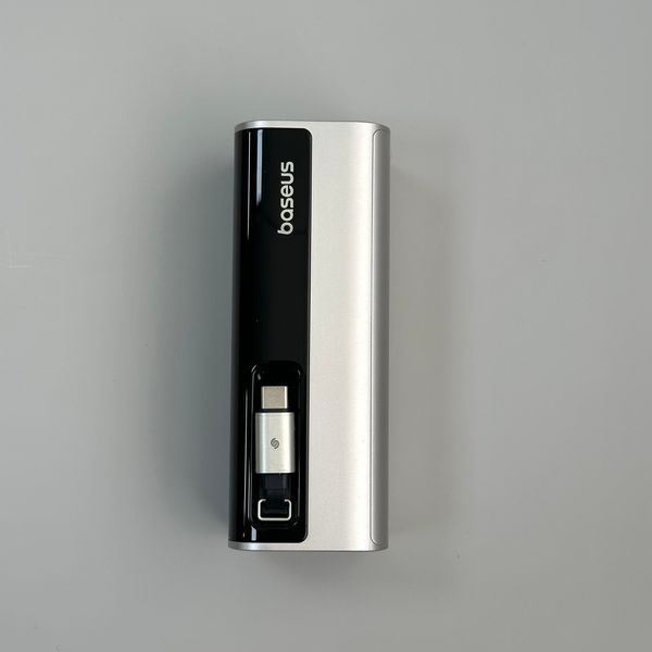 Повербанк Baseus EnerGeek GR11 20000 мА&middot;год 145 Вт з висувним кабелем USB-C, Titanium (PPCJB-20E5) 1908 фото
