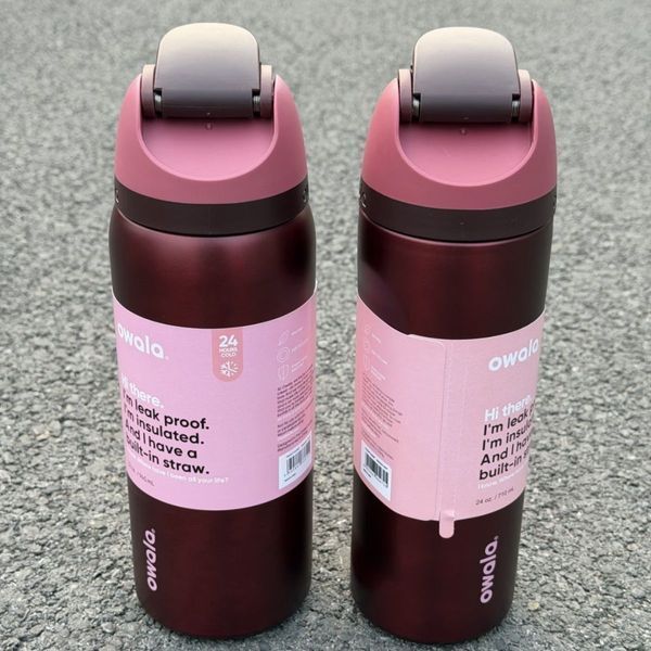 Бутылка для воды Owala FreeSip 945 мл (32 oz) Cherry Red (Вишнево-красная) из нержавеющей стали 1821 фото
