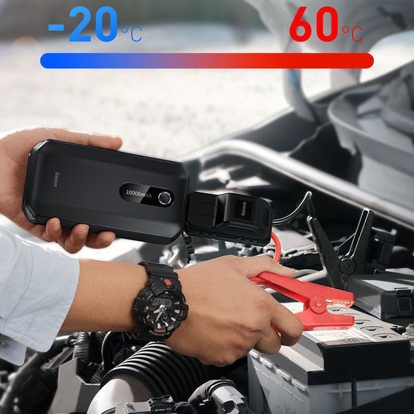 Автомобільний пусковий пристрій (бустер) 10000mAh 1000A Baseus BS-CH001 Super Energy Air Car Jump Starter 9007 фото