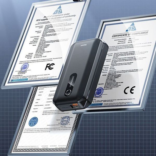 Автомобільний пусковий пристрій (бустер) 10000mAh 1000A Baseus BS-CH001 Super Energy Air Car Jump Starter 9007 фото