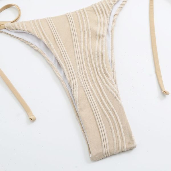 Женский купальник бежевый однотонный Rinabe Bikini Set M 32 фото