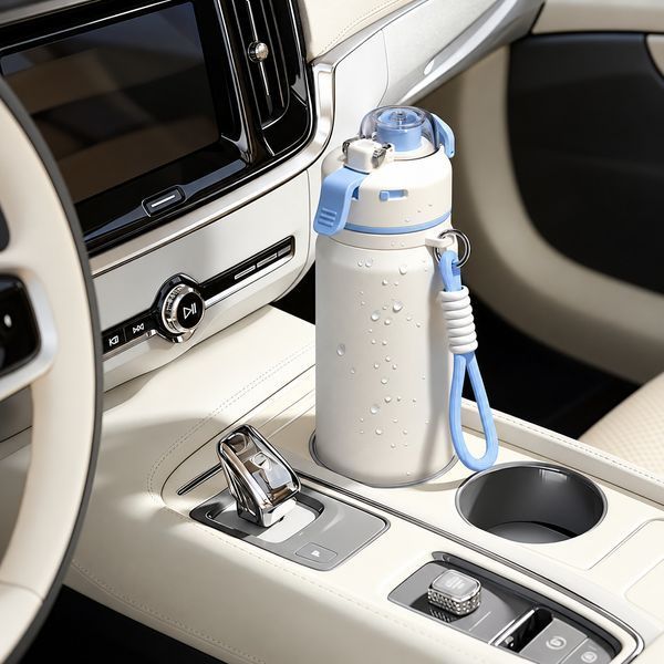 Термобутылка HEOSCU IceMist HSC-GJ-001 800 мл с распылителем водяного тумана оранжевая 1835 фото