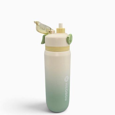 Термобутылка HEOSCU IceMist HSC-GJ-001 800 мл с распылителем водяного тумана зеленая градиентная 1834 фото