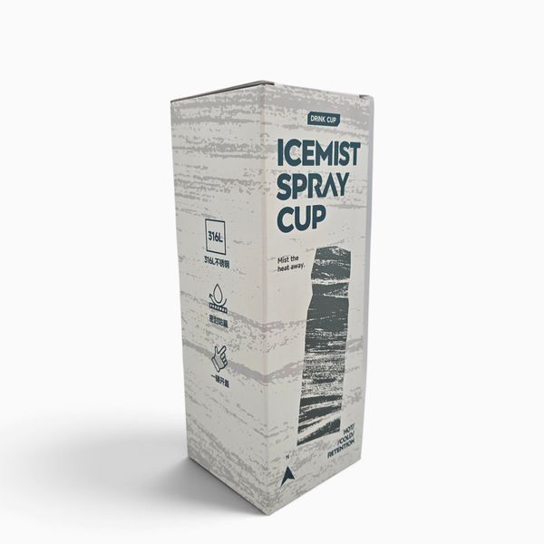 Термобутылка HEOSCU IceMist HSC-GJ-001 800 мл с распылителем водяного тумана зеленая градиентная 1834 фото