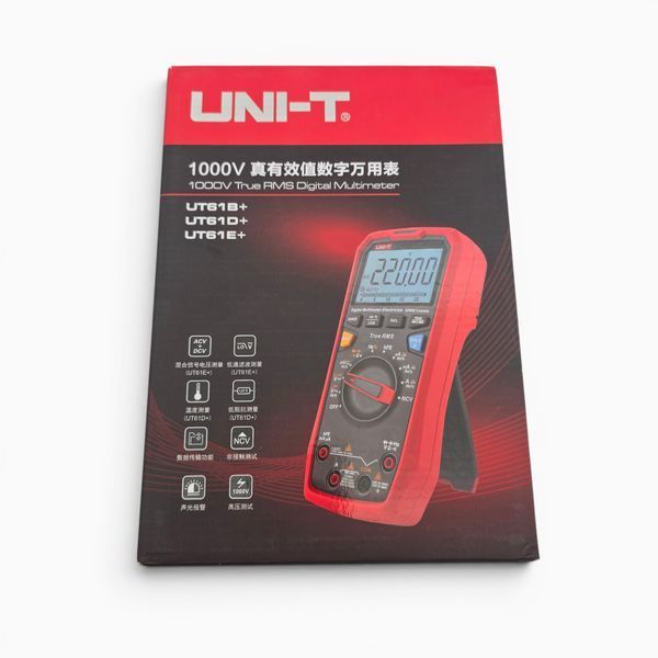 Цифровой мультиметр UNI-T UT61B+ True RMS 1000 В 10 А 6000 отсчетов с NCV и USB 1787 фото