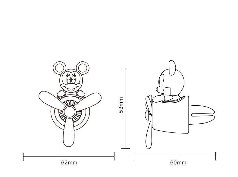 Автомобильный ароматизатор Disney Mickey Mouse с вращающимся пропеллером 1199 фото