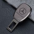 Заглушка-перехідник ременя безпеки з логотипом Mercedes, сіра 1 шт