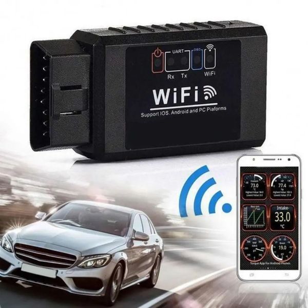 Сканер для диагностики автомобиля OBD2 ELM327 WI-FI 2714-400 фото