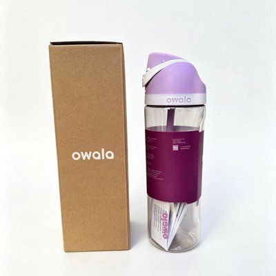 Бутылка для воды Owala FreeSip 740 мл с трубочкой, фиолетовая 1855 фото